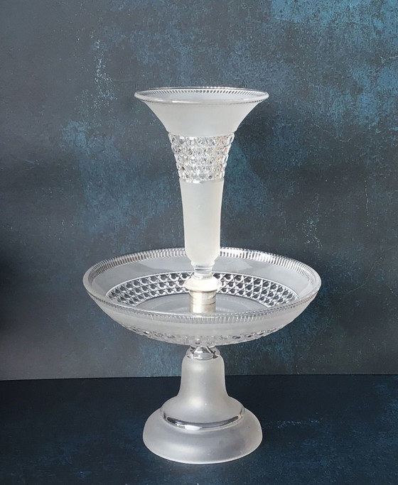 Image 1 of Baccarat Kristal Epergne - Etagère 19e-eeuws tafelstuk