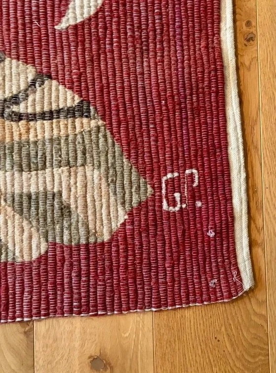 Vintage Wool Wall Tapestry by Piotr Grabowski, Rugs & carpets, Multi Color (photo 5 of 6)