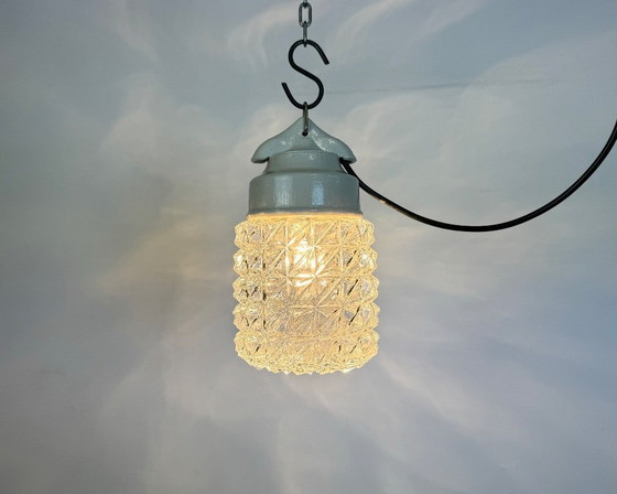 Image 1 of Lampada a sospensione vintage in porcellana bianca, anni '70