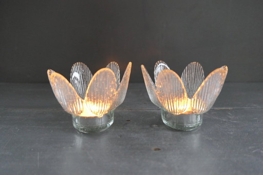 Candelabro Lotus vintage 2 x Václav Zajíc Libochovice