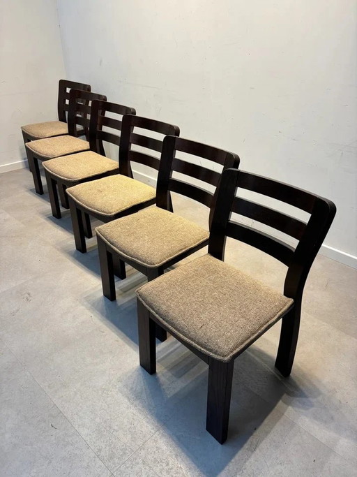 Conjunto de seis sillas “brutalistas” – eetkamerstoelen (photo 2 of 4)