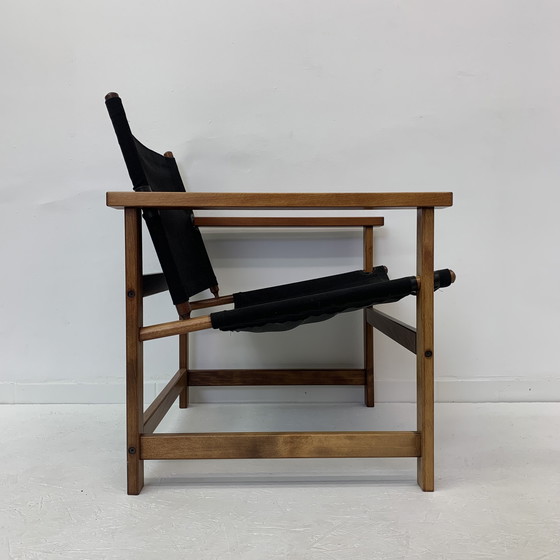 Image 1 of Mid-Century Design Safari Chair by Hyllinge Møbler Denmark, 1970’s