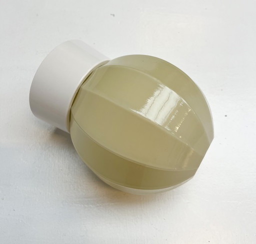 Lampada da soffitto Art Déco beige di Thabur, anni '40