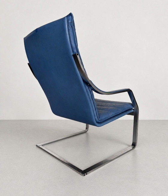 Vintage Art Collection, Walter Knoll, Komet Lounge Chair – Poltrone, Leather, rvs (photo 10 of 15)