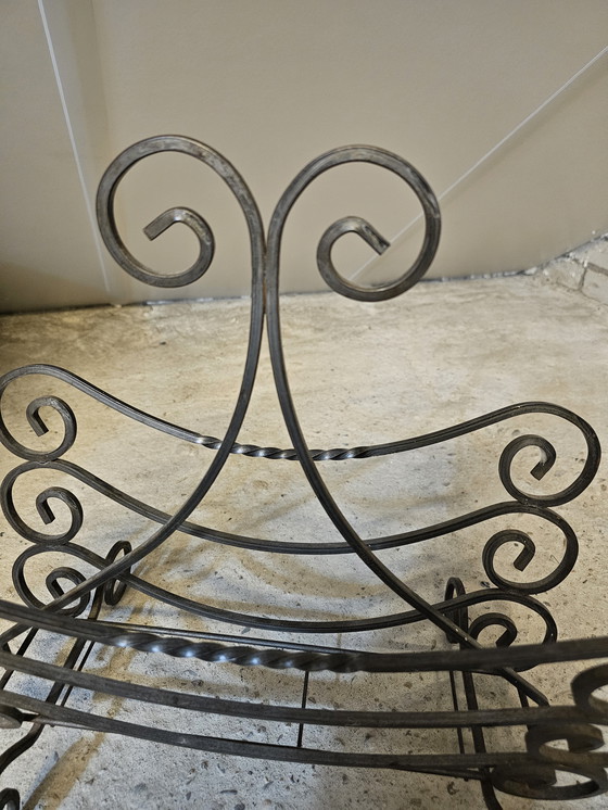 Image 1 of Wrought iron magazine rack