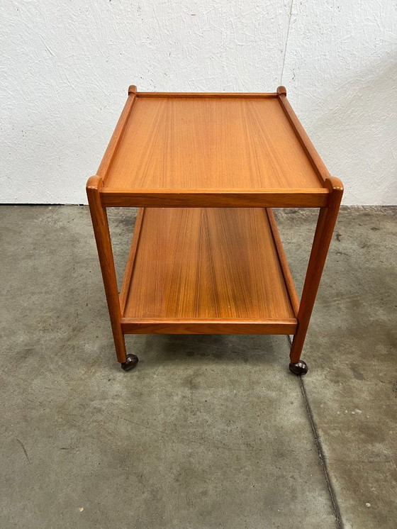 Image 1 of Vintage Deense Trolley / Bijzetmeubel, Teak, Brdr Furbo, 1960's