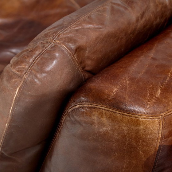 Image 1 of MK8007 Modular leather sofa set by Dreipunkt, Set of 3