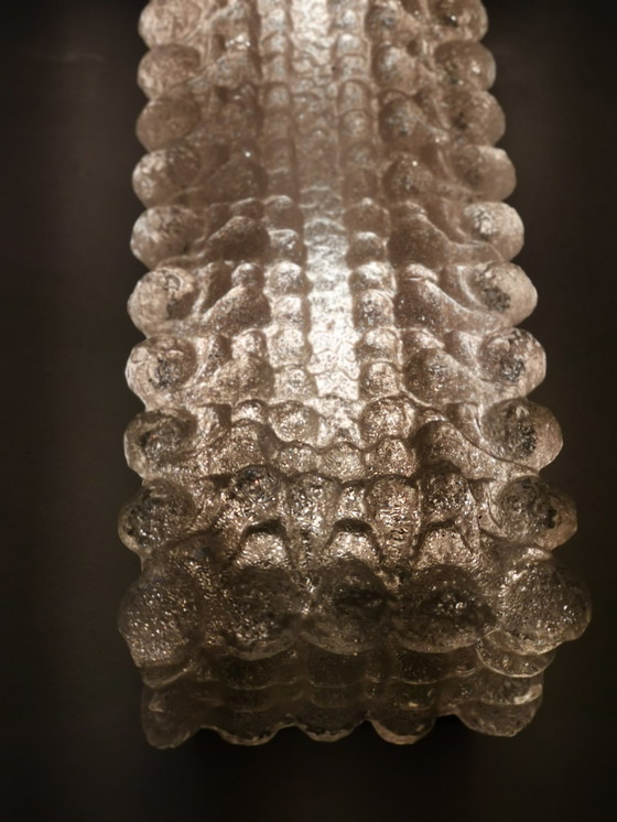 Image 1 of Limburg Glaswerk IJsglazen Bubbel Wandlamp Mid Century