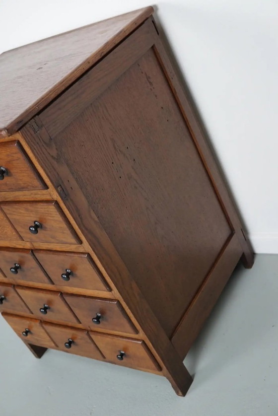 Image 1 of Dutch oak apothecary/hairdressing cabinet, 1930s