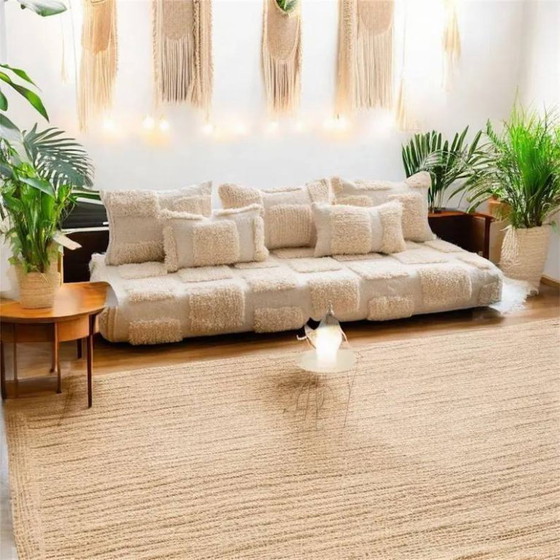 Image 1 of Set di cuscini da pavimento in lana marocchina fatti a mano