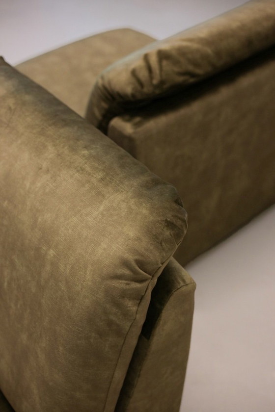 Vintage Elementen Bank - Mid-Century – Modulaire banken, Velvet (photo 5 of 6)