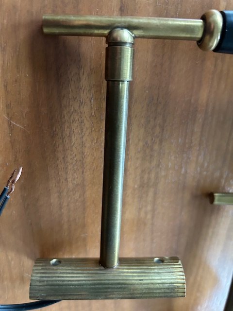 Image 1 of Satz von zwei kugelförmigen Wandleuchten aus italienischem Messing