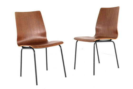 Image 1 of Friso Kramer for Auping Euroika pylwood chair vintage | 2 pieces available