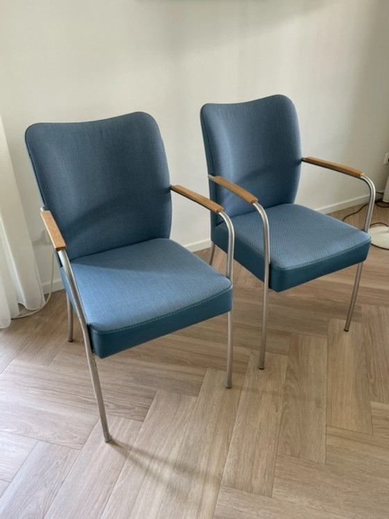 Bert Plantagie - sedie da pranzo (set di 2), Poltrone, Tessile, Skai, Blu, Modern (foto 2 di 7)