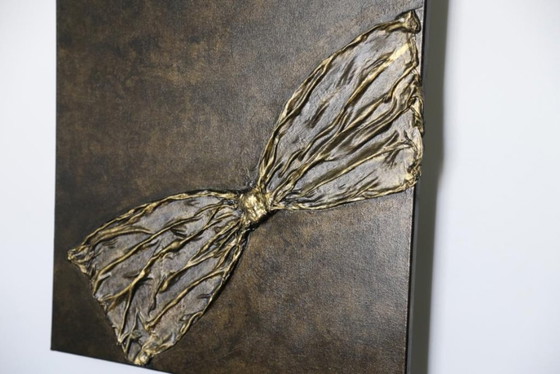 Image 1 of LUXUS-Gemälde – modern in Gold und Schwarz – Unikat, nur 1 Exemplar