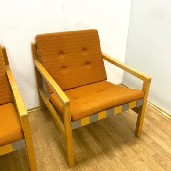 Image 1 of Retro fauteuils, Hikor, Tsjechoslowakije, jaren 60 (set van 2)