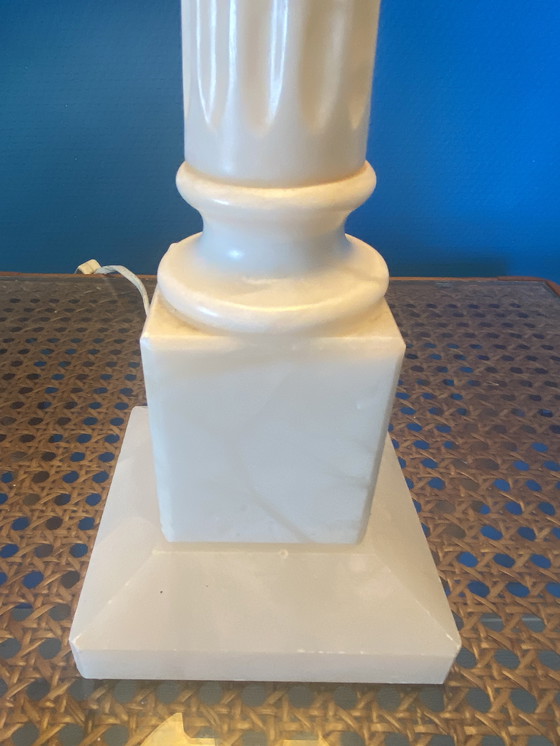 Image 1 of 2 lampes de table vintage en albâtre / marbre