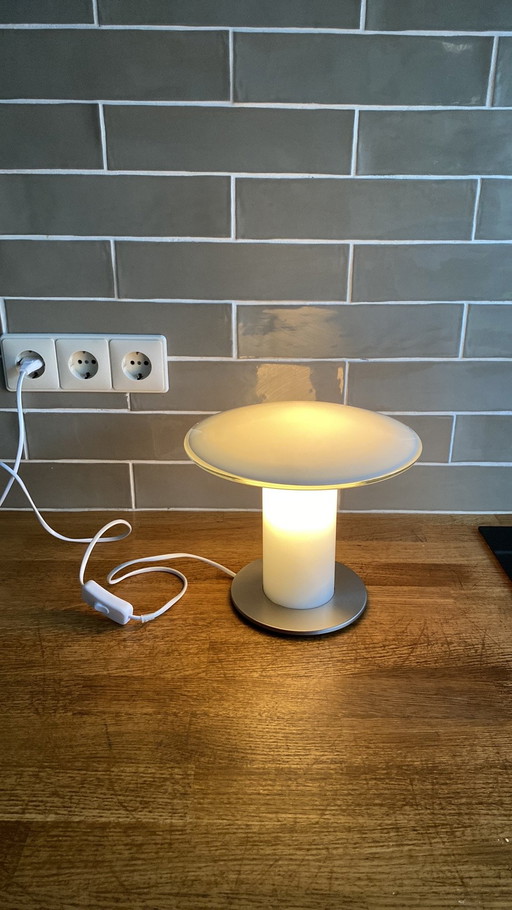 Peill & Putzler Mushroom table lamp design glass 1980s