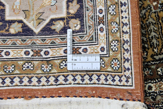 Image 1 of Tappeto persiano Ghom/Qom 100% seta, design classico antico, annodato a mano, 210 x 140 cm