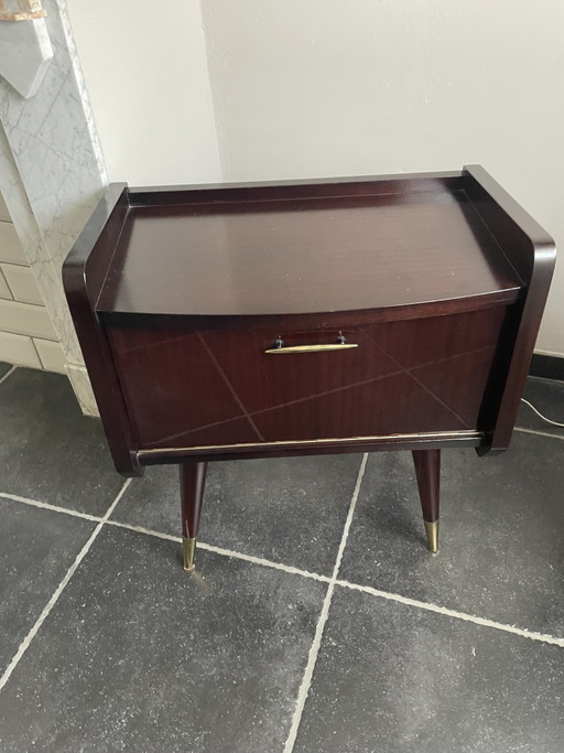 2 tables de chevet de style Mid-Century – nachtkastjes, Metal, Wood (photo 2 of 11)
