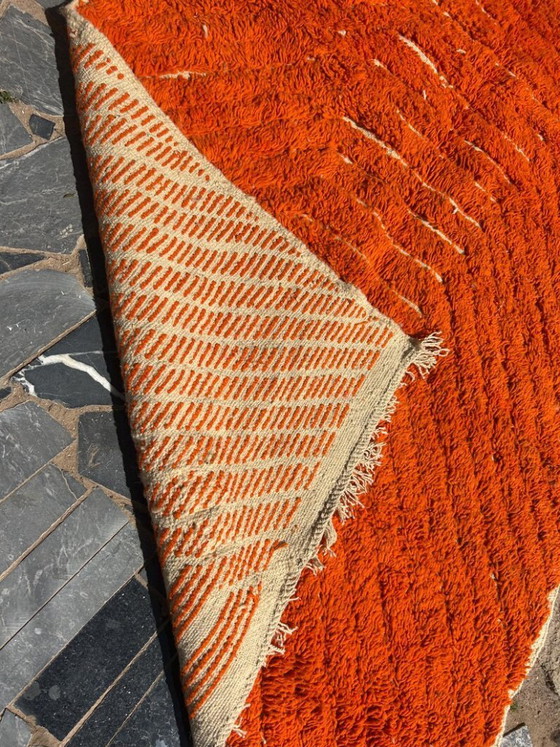 Image 1 of Handgeknüpfter Berberteppich in Orange, 200 cm x 300 cm