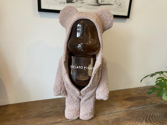 Image 1 of Bearbrick Gelato Pique Marrone Beige BEG 1000% 70cm Medicom 2022