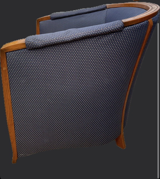 Image 1 of Kersenhout jugendstil fauteuil