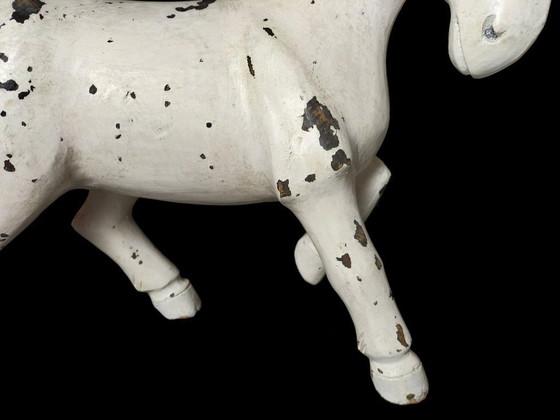 Image 1 of Cavallo in legno intagliato – Arte popolare – Francia/Svizzera, circa 1880