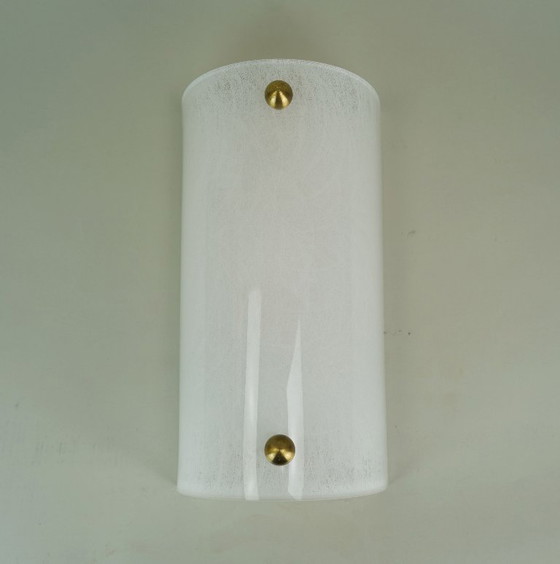 Image 1 of mid century SCONCE acrylic and brass 1960s 1970s lucite wall lamp