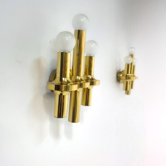 Image 1 of Set di 3 lampade da parete di Sciolari, anni '60