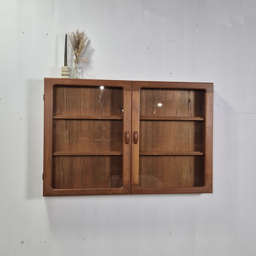 Dyrlund vintage 1960s wall unit display cabinet Danish