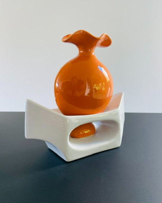 Image 1 of Unique ceramic designer vase – modern sculptural design