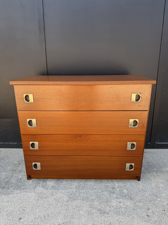 Image 1 of Cómoda de teca de estilo escandinavo de la década de 1960.