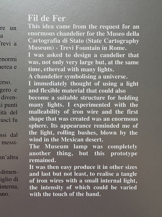 Image 1 of Lampe suspendue Fil de Fer par Catellani & Smith