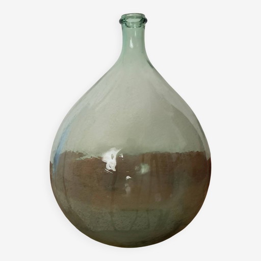 Dame Jeanne en verre transparent