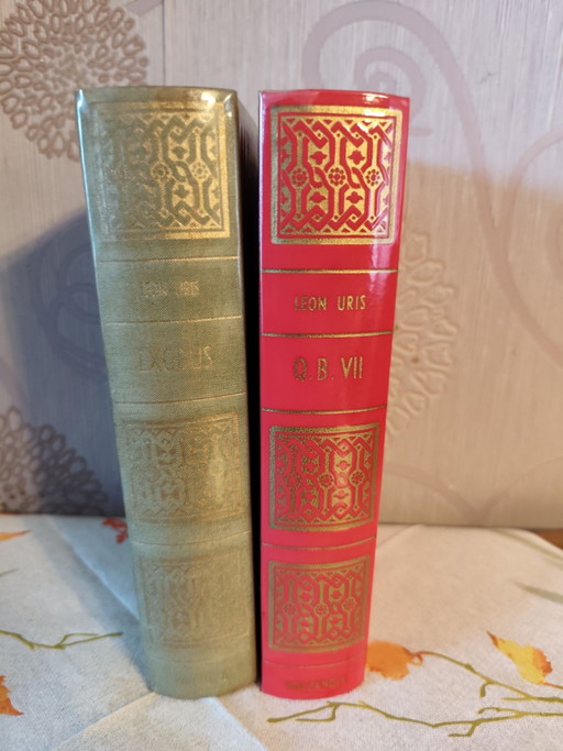 vintage Leon Uris boeken set