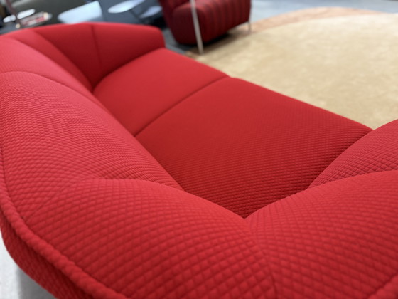 Image 1 of Pode Colla Divano 2,5 posti in tessuto Kvadrat Mosaico Rosso 203