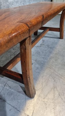 Image 1 of Vintage jaren 70 Brutalist coffee table salontafel uit Acacia hout