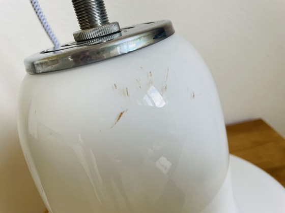 Image 1 of Hanglamp van Deens modern opaline glas uit 1960
