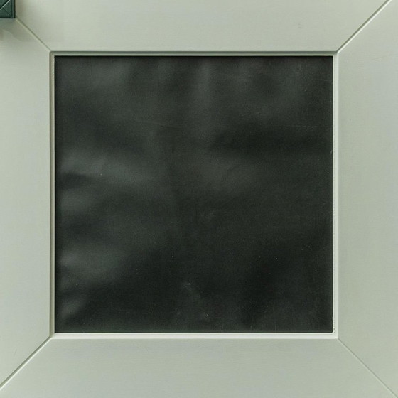 Image 1 of CREDENZA IN LEGNO CON INSERTI IN PELLE VERDE, MODERNARIATO VINTAGE ANNI '60