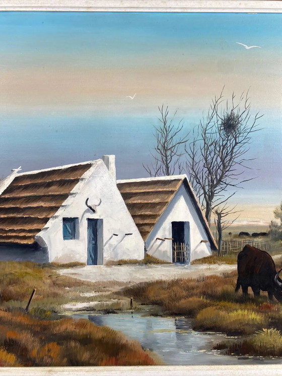 Wärterhütten von Jean Marignan – Gemälde & Zeichnungen, Canvas, Vintage (photo 7 of 14)