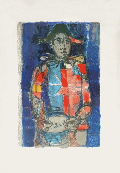 Paul GUIRAMAND L'arlequin affiche originale 1956