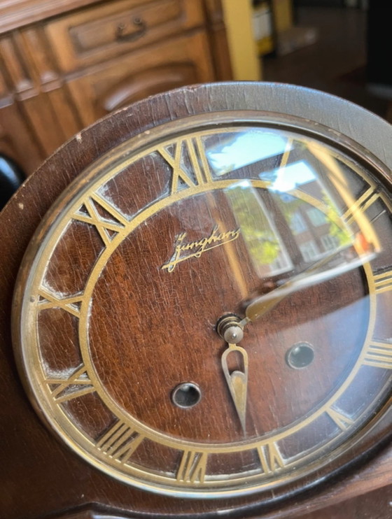 Orologio da camino Vintage Junghans con suoneria oraria – Glass, Wood (photo 2 of 11)