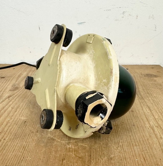 Image 1 of Lampada da soffitto o da parete vintage beige a forma di nave sovietica, anni '60