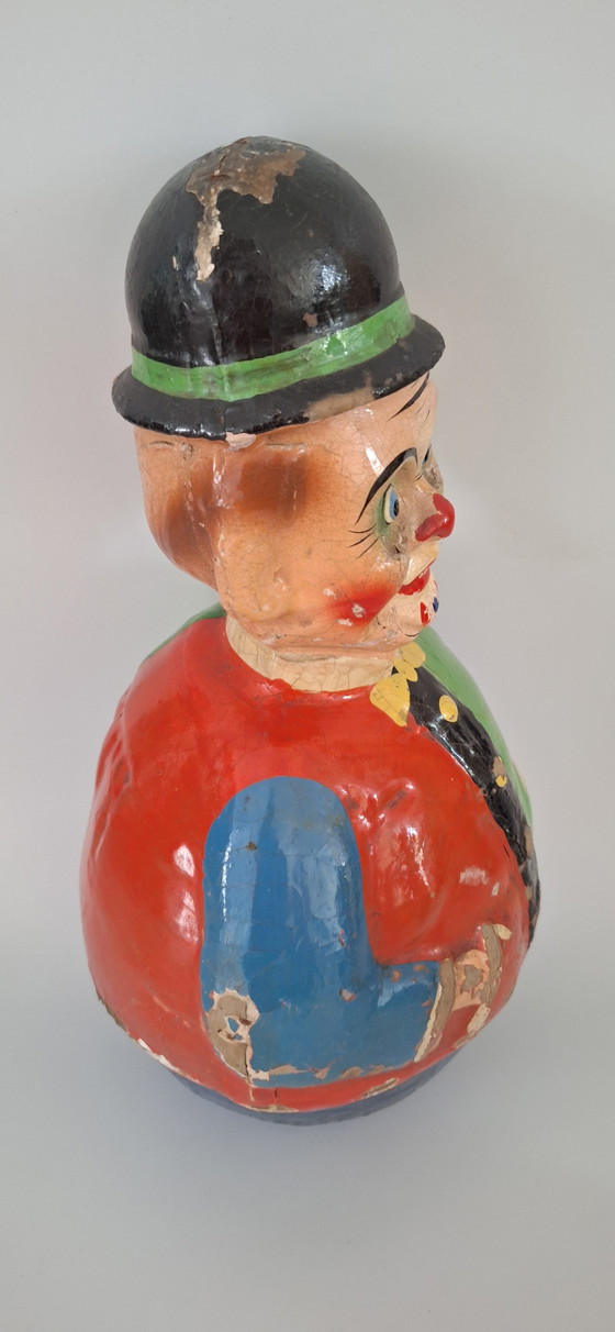 Image 1 of Unique collection of antique Roly Poly Shoe Hut clowns