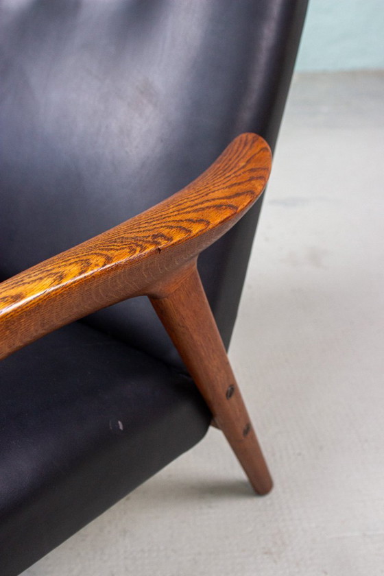 Image 1 of Fauteuil vintage Yngve Ekström, style Easy Chair, en chêne, milieu du siècle, années 60