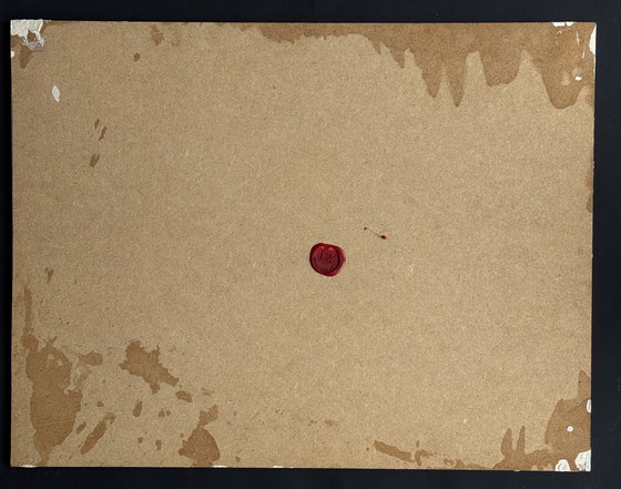 Image 1 of Shozo Hirai - Prachtig constructivistisch schilderij circa 1980