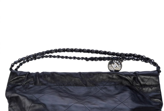 Image 1 of Borsa CHANEL Chanel 22 in cuoio nero - 103377