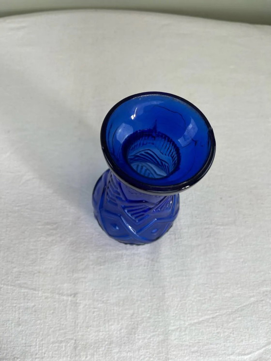 Vaso Art Déco blu cobalto – Vasi, Crystal, Glass, Art Deco (photo 5 of 7)