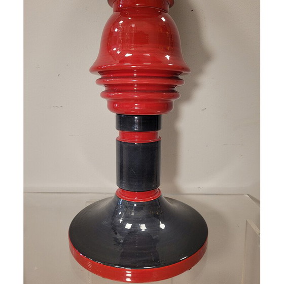 Image 1 of Vintage glazed ceramic totem pole by Rometti, Italy 1970
